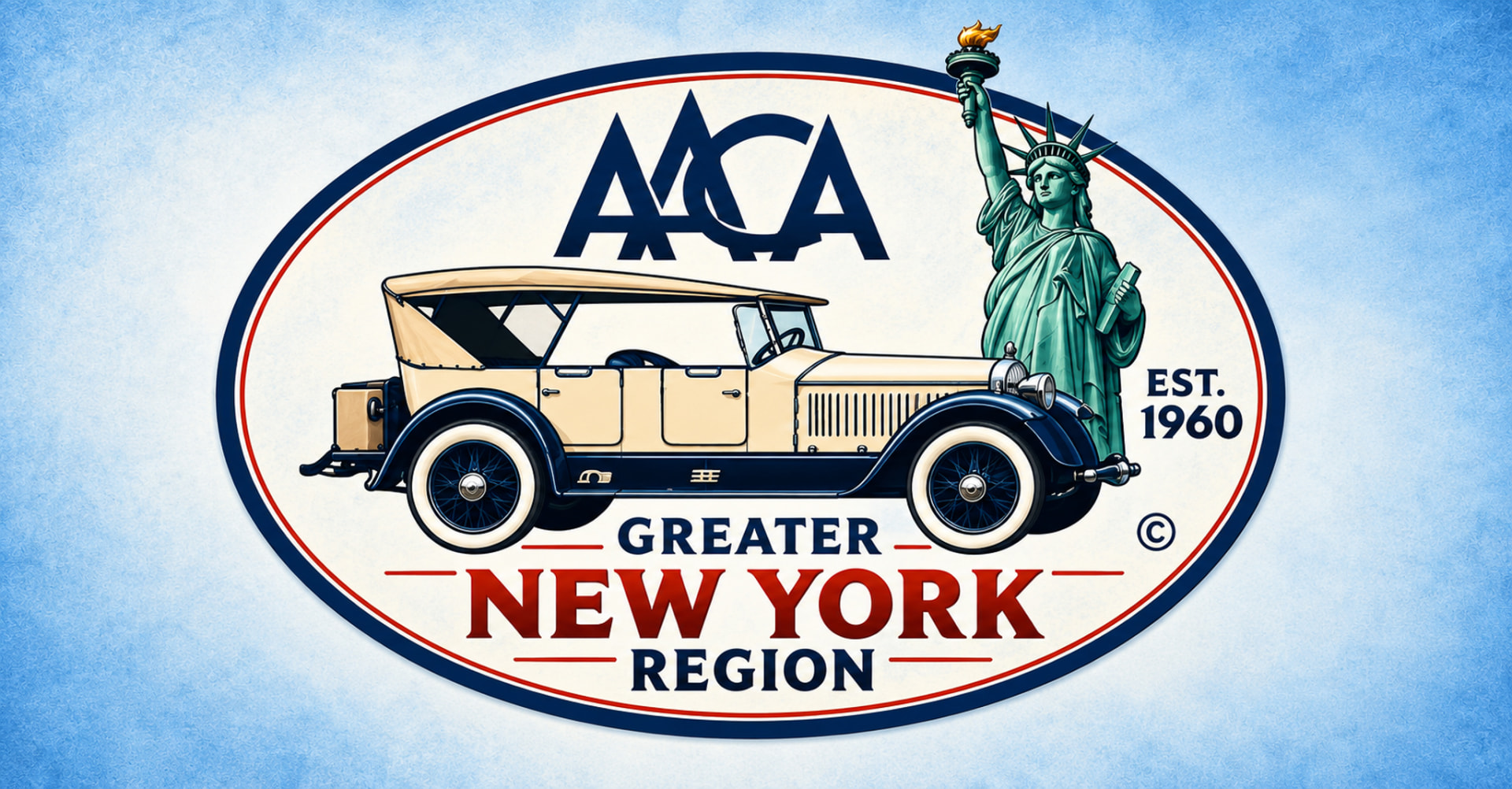 Greater New York Region of the Antique Automobile Club of America logo